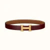 爱马仕/Hermes H 皮带扣&双面皮腰带32毫米 H064544CM2M-H073967CAAX095