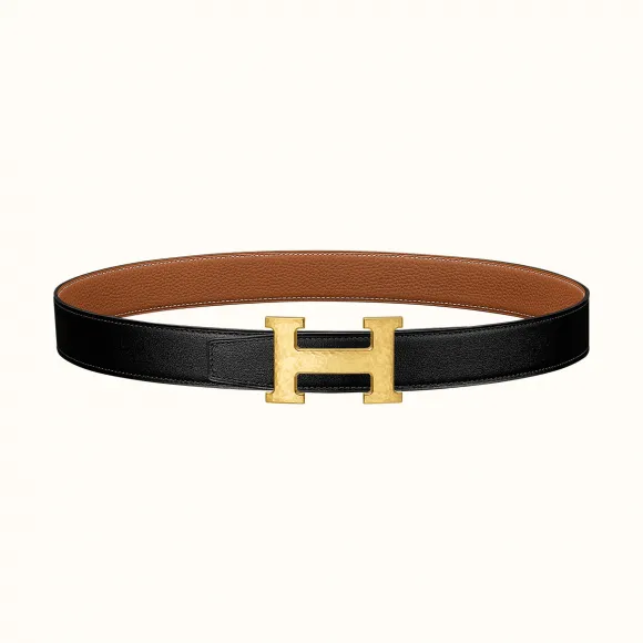 爱马仕/Hermes H Martelee皮带扣&双面皮腰带32毫米 H064549CC06-H073967CAAA105