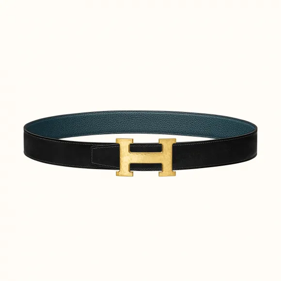 爱马仕/Hermes H Martelee皮带扣&双面皮腰带32毫米 H064549CC06-H073967CAAD085
