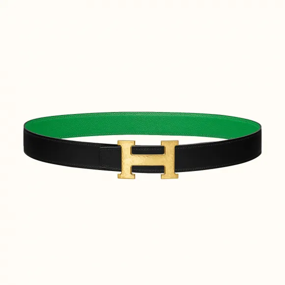 爱马仕/Hermes H Martelee皮带扣&双面皮腰带32毫米 H064549CC06-H074504CAAF115