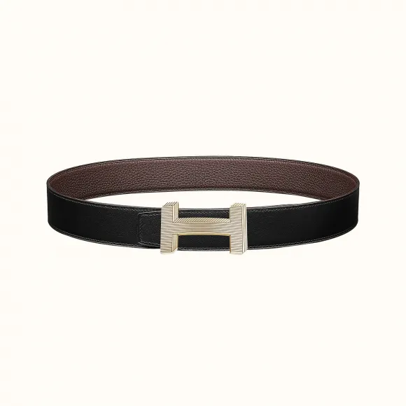 爱马仕/Hermes H Optique皮带扣&双面皮腰带38毫米 H080033CP2K-H075387CAAB095