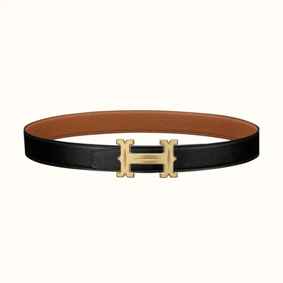 爱马仕/Hermes Farwest皮带扣&双面皮腰带32毫米 H081655CUZ3-H073967CAAA080