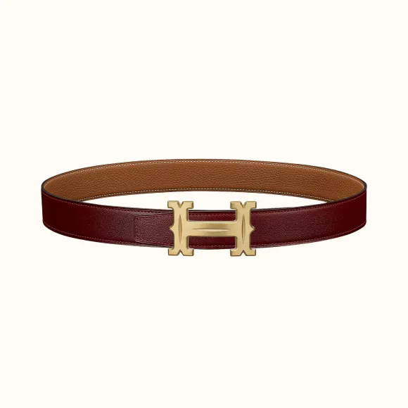 爱马仕/Hermes Farwest皮带扣&双面皮腰带32毫米 H081655CUZ3-H073967CAAX095