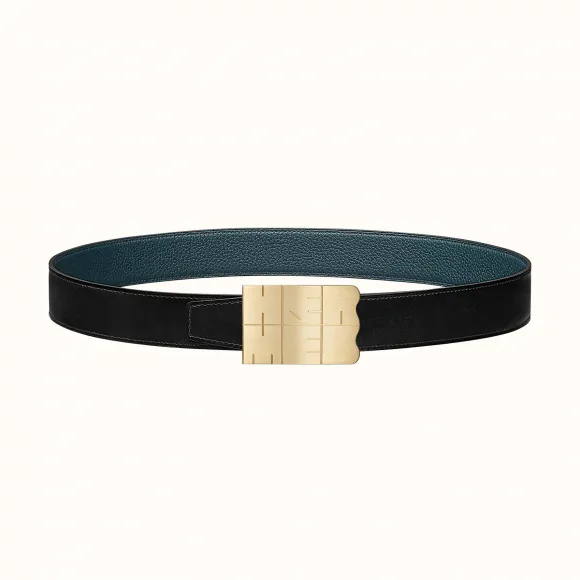 爱马仕/Hermes Typo皮带扣&双面皮腰带32毫米 H081751CUZ3-H073967CAAD080