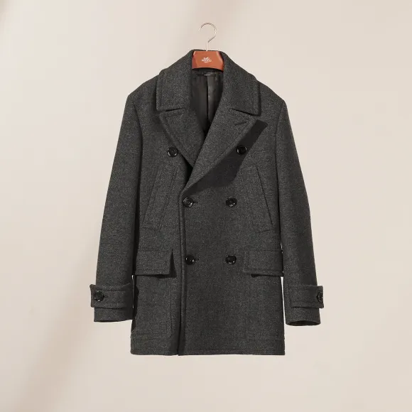 爱马仕/Hermes Corto海军呢大衣 H161400H48246