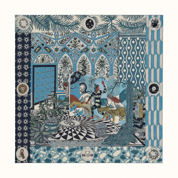 爱马仕/Hermes “女骑士之舞”140厘米披肩 H243593S-08