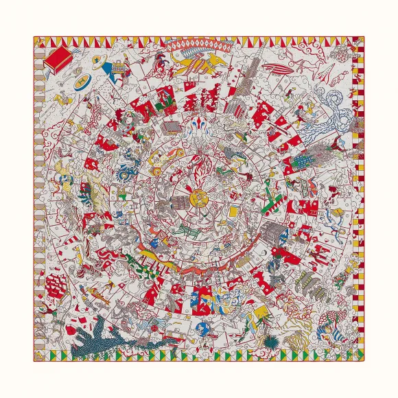 爱马仕/Hermes “赫尔墨斯史诗”140厘米披肩 H243691S-14