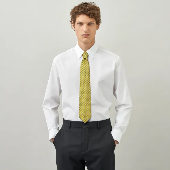 爱马仕/Hermes Sliding Jockey Twillbi领带 H625990T-13