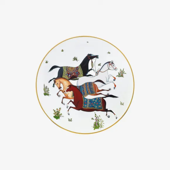爱马仕/Hermes  “东方骏马”甜点盘 P009807P