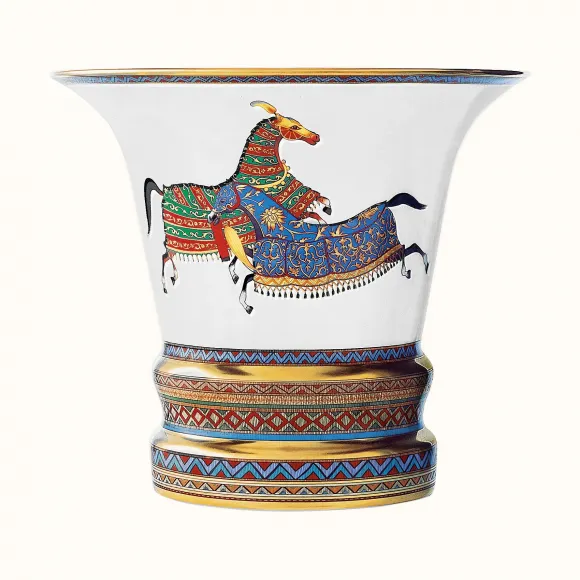爱马仕/Hermes “东方骏马”花瓶，大号 P009854P