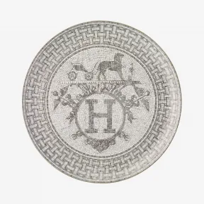 爱马仕/Hermes “24铂金色马赛克”糕点盘 P035022P