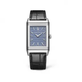 积家/Jaeger LeCoultre REVERSO翻转系列腕表 45.5MM 18k金（白色） 银色 机械机芯 中性表 JLQ39334H2