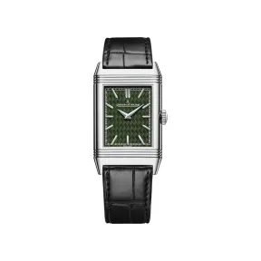 积家/JaegerLeCoultre Reverso Tribute Enamel 翻转系列珐琅男士腕表白金款Q39334S4 | 