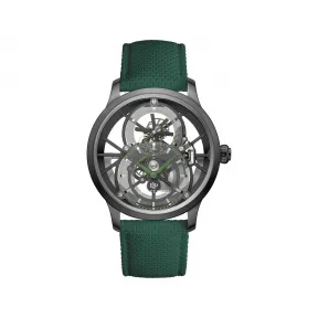 雅克德罗/Jaquet Droz 骷髅镂空陀飞轮腕表 (Tourbillon Skelet Skull) 42.30 MM 黑色陶瓷表壳. 黑色陶瓷表冠 自动机械机芯 男表 J0135250011