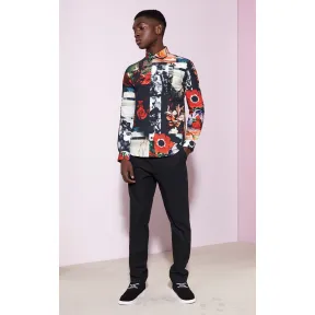 凯卓/Kenzo 男士 朱红 衬衫 照片拼贴衬衫 F755CH4015L4.20.XS