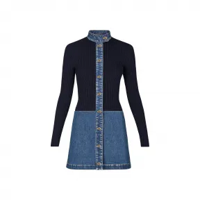 路易威登/Louis Vuitton 石洗牛仔双面料连衣裙 1A4BXJ