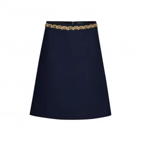 路易威登/Louis Vuitton 刺绣系带A字裙 1A4L8M