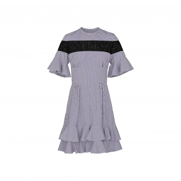 路易威登/Louis Vuitton 短袖荷叶边连衣裙 1A4ZR9