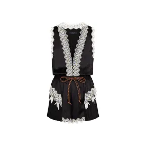 路易威登/Louis Vuitton 刺绣蕾丝连身裤 1A4ZWZ