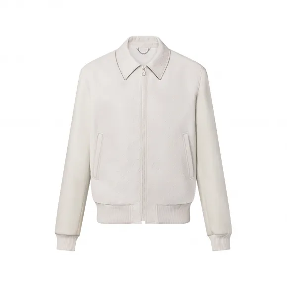 路易威登/Louis Vuitton(LV) LVSE 压纹花押字混合皮革夹克衫 - 奢华外套和外套 - 成衣 | LVSE 男子 1AAT5L 1AAT5L