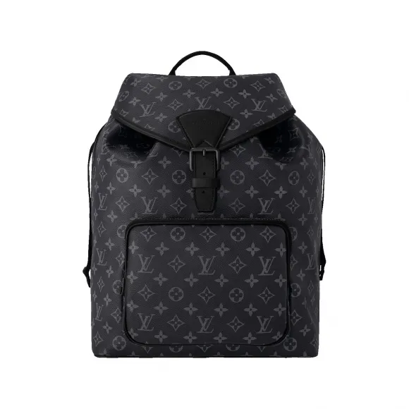路易威登/Louis Vuitton(LV) Montsouris 背包 Monogram Eclipse 帆布 - 皮具系列 M46683