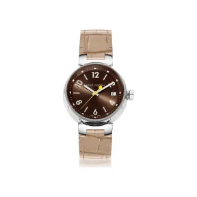 路易威登/Louis Vuitton Tambour Brun 腕表，34毫米 QAAA33