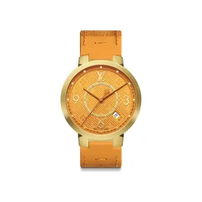 路易威登/Louis Vuitton(LV) 男士 TAMBOUR SLIM MONOGRAM DENIM 腕表 QBB108