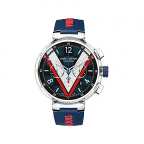 路易威登/Louis Vuitton(LV) 男士 TAMBOUR DAMIER COBALT 计时腕表.46 毫米 QBB110