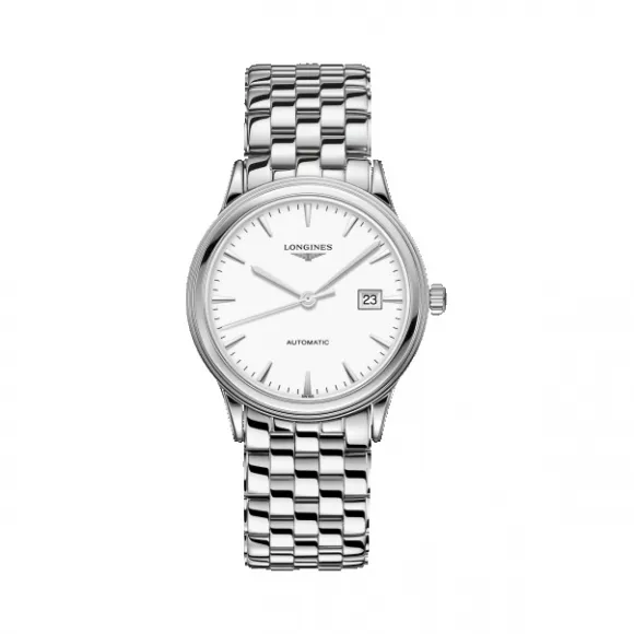 浪琴/Longines 精钢 白色 自动机械机芯 手表 L4.984.4.12.6