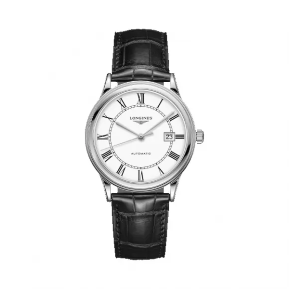 浪琴/Longines 精钢 白色 自动机械机芯 手表 L4.984.4.21.2