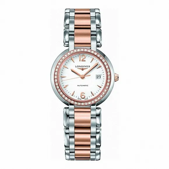 浪琴/Longines 心月系列 自动机械 18K金 精钢 女表 L8.113.5.19.6