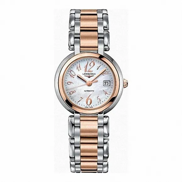 浪琴/Longines 心月系列 自动机械 18K金 精钢 女表 L8.113.5.83.6