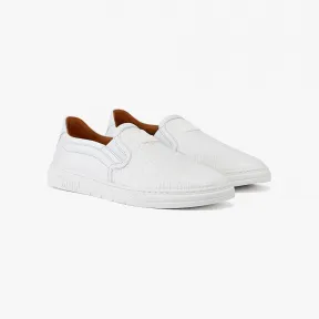 MCM 女士Cubic Logo皮革休闲鞋 MESCSCK07WT038