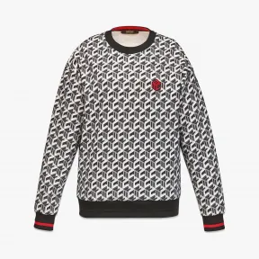 MCM Cubic Monogram女士印花运动衫 MFACSCK03BK00S