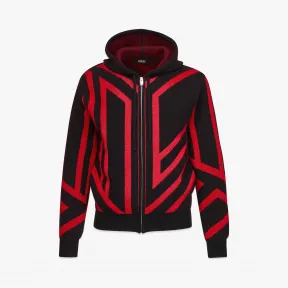 MCM 男士 拉鏈環保羊絨連帽衫 MHABAMM03BK2XL