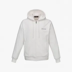 MCM 男士 MCM Essentials 标志有机棉拉链连帽衫 MHADSBC01WG00M