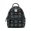 MCM Stark Bebe Boo Visetos Skyoptic铆钉轮廓双肩背包 MMK9SVE36BA001