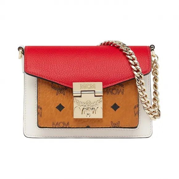 MCM Patricia Visetos拼接斜挎包 MWR9SPA28CD001