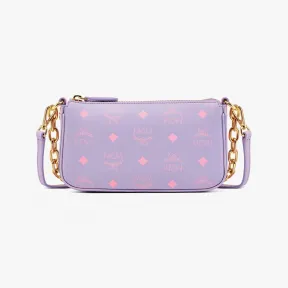 MCM Color Splash Logo 皮革斜挎链条包 MWSDSTA04U7001