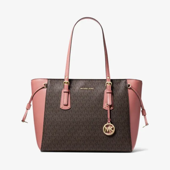 迈克高仕/Michael Kors Voyager 中号徽标托特包 30F8GV6T8B-0674