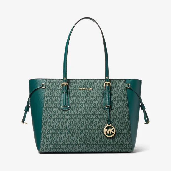 迈克高仕/Michael Kors 女士 Voyager 中号老花托特包 30F8GV6T8B307