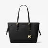 迈克高仕/Michael Kors Voyager 中号斜纹皮革托特包 30H7GV6T8L-0001