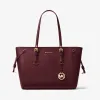 迈克高仕/Michael Kors Voyager 中号斜纹皮革托特包 30H7GV6T8L-0635