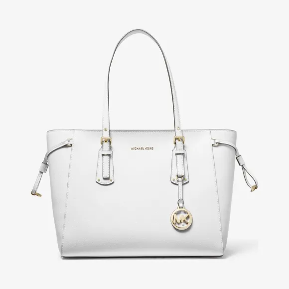 迈克高仕/Michael Kors Voyager 中号斜纹皮革托特包 30H7GV6T8L-1999