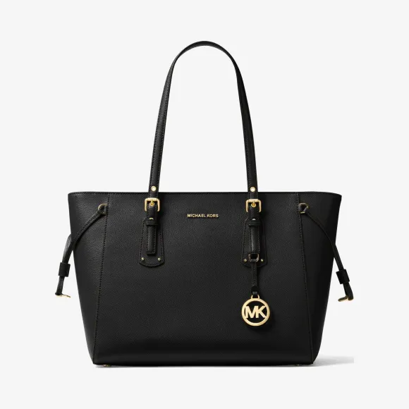 迈克高仕/Michael Kors Voyager 中号皮质托特包 30H7GV6T8L001