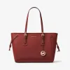 迈克高仕/Michael Kors 女士 Voyager 中号皮质托特包 30H7GV6T8L626