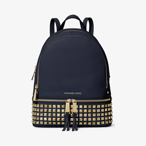 迈克高仕/Michael Kors 女士 Rhea Zip 中号铆钉双肩包 30S5GEZB5L414