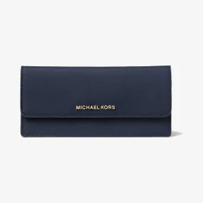 迈克高仕/Michael Kors Jet Set Travel 长款皮质翻盖钱夹 32F3GTVE7L414