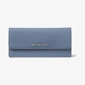 迈克高仕/Michael Kors Jet Set Travel 长款皮质翻盖钱夹 32F3STVE7L405