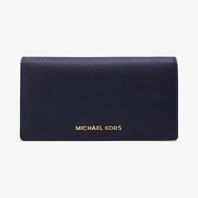 迈克高仕/Michael Kors Jet Set Travel 长款皮质翻盖钱夹 32H3GTVE3L414